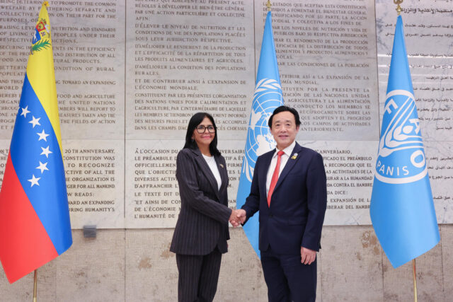 ABC de España | Delcy Rodríguez empieza su legitimación internacional en un foro de la ONU en Roma