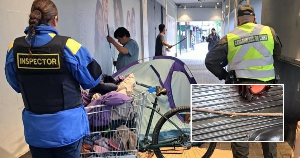 Venezolano en situación de calle fue detenido en Chile tras agredir a un inspector de seguridad municipal