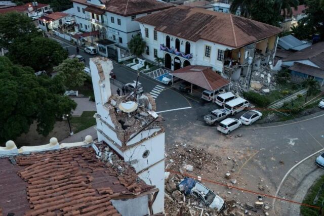 Heridos y edificios colapsados es el saldo de un terremoto de magnitud 7,7 que azotó Panamá